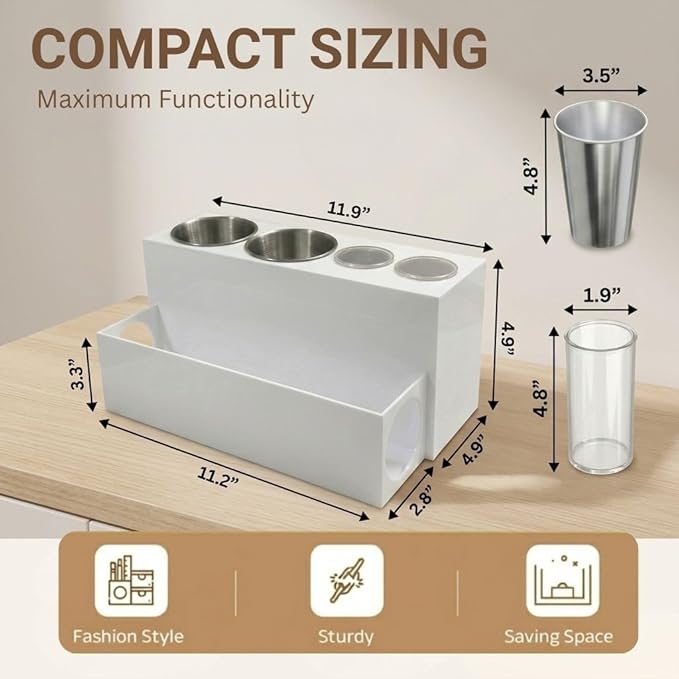 SOL ECO Bathroom Hair Tool Organizer - Image 4