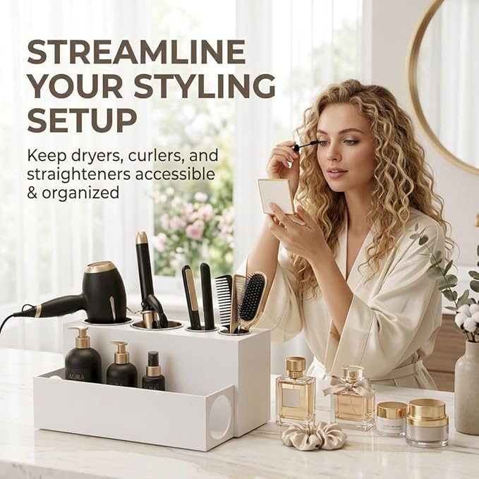 SOL ECO Bathroom Hair Tool Organizer - Image 2