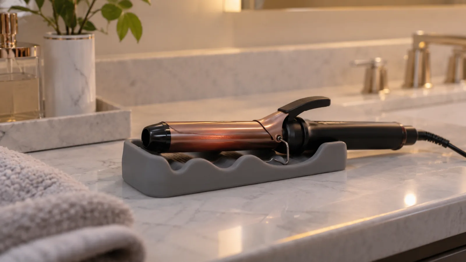 Heat-resistant hair tool holder vs mat